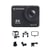 AGFAPHOTO - Caméra de sport - AC9000 - Real 4K 30FPS, Stabilisation EIS, Grand Angle 170°, Boitier étanche 30m- WiFi - 18 accessoires inclus