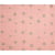 Coupon de tissu DIY - Etoile rose et taupe 50 x 140 cm