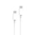 Myway Câble USB-C vers USB-C Charge 60W et Synchronisation 1m Blanc