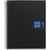 Cahier - 17x22cm - Spirales - Petits carreaux - Polypro - 80 pages perforées - Noir/Bleu