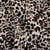 Tissu Velours tout doux Elina motif léopard Fauve sur fond Ecru