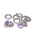 Boîtes de 15 Œillets avec Rondelles 14 mm - Prym Lilas