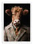 Affiche 50 x 70 cm -  Cow Wild Suits - Philippe Hugonnard