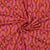 Tissu Jersey Viscose Paloma Art Déco sur fond Marron
