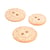 Bouton rond coquilles d'œufs 2 trous orange
