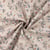 Tissu Popeline de Coton imprimé Fleurs Lisa sur fond Beige - Au mètre
