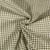 Tissu Double gaze de Coton Rayures vert kaki sur fond Blanc
