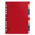 Intercalaires imprimés numériques polypropylène 12/100e - 12 positions - A4 - Assorties vives - x 20 - Exacompta