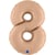Ballon Géant Chiffre 8 Satin Nude (102 cm)