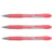Stylo roller encre gel PILOT G2-07 - Rouge néon - Pointe ogive 0,7 mm - Lot de 3
