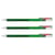 Lot de 3 Stylos roller gel Pentel Hybrid Dual Metallic Vert et Rouge Métal