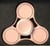 hand Spinner rose en métal avec son coffret