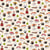 Tissu Coton imprimé Sushi party sur fond Beige