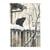 1 feuille de papier de riz 22.5 x 32 cm découpage collage Paper Designs CHAT BARRIERE NEIGE 0268