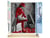 Peinture par Numéro Figured'Art - Femme sexy en Bottes de cuir rouge - Kit de Loisir Créatif DIY Numéro d'Art Complet - 40x50cm toile roulée + châssis en bois à monter