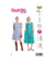 Patron Burda Style 5668 – Robe d’été encolure carrée | Tailles 36-48