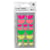 80 autocollants bouche fluo