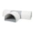 Tunnel de jeu souple 4 éléments blanc gris