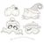 MégaCréa DIY - Masques à colorier pour enfant Halloween 4 pièces