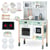 Cuisine Enfant Bois Interactive Évolutive, Pieds Amovible- Lave-Linge, Lave-Vaisselle, Tableau - LED