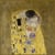 Carré Simili cuir Le baiser Gustave Klimt
