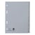 Intercalaires imprimés alphabétiques PP recyclé gris A-Z (alphabet allemand) - 24 positions - A5 - Gris - x 25 - Exacompta