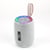 Enceinte Bluetooth Portable Sans Fil Extérieur Rouge Avec Lumières LED Argent YONIS