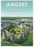Affiche ville Angers 4 | A3 : 29,7x42cm
