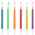 Assortiment de 6 Bougies d'Anniversaire à Flammes Colorées