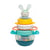 Pyramide Lapin en plastique et tissu - Taf Toys - Jaune