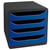 Module de classement Big Box 4 tiroirs Iderama - Bleu royal - Exacompta