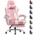 Chaise gaming ergonomique GTPLAYER LUCKRACER - PU - Rose - 135 70 70 cm