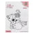 Tampon transparent scrapbooking Nellie's choice NONOURS BONHOMME DE NEIGE 030