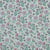 Tissu Double gaze fleurs Daisy lavandes sur fond Vert d'eau - Au mètre