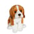 Peluche - Peluche Chiens réalistes assis, beagle 25 cm