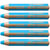 Crayon de couleur STABILO Woody 3 en 1 extra large - Cyan - Lot de 5