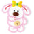 Ecusson thermocollant adorable animal 5x5cm