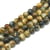 Fil de 60 perles ronde en pierre naturelle fabrication bijoux OEIL DE TIGRE DORE NOIR 6 mm
