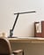 Lampe de Bureau LED Grise avec Bras Réglable et Pivotant Variateur 10 Modes Minuterie