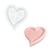 Moule en silicone 16cm x 17,8cm x 1,7cm - Plateau en forme de coeur