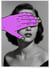 Affiche Main violette | A3 : 29,7x42cm