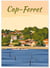 Affiche ville Cap-Ferret 2 | A3 : 29,7x42cm