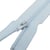 Fermeture fine à glissière non séparable polyester bleu layette spirale 4mm