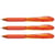 Lot de 3 Stylos PENTEL WOW BK440 - Orange - Pointe moyenne