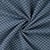 Tissu Jean Coton Carreaux sur fond Bleu denim