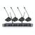 Système Microphone Sans Fil UHF 4 Canaux Pour Conférences Et Événements YONIS