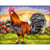 Princesse - Canevas antique Le cri du coq Mimo Verdé 50x65cm