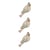 3 boutons fantaisies scrapbooking décoration couture COLOMBE