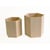 Set 2 pots hexagonaux bois - Artemio