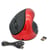 Souris Ergonomique Sans Fil 6 Boutons Rechargeable USB Noir Rouge YONIS